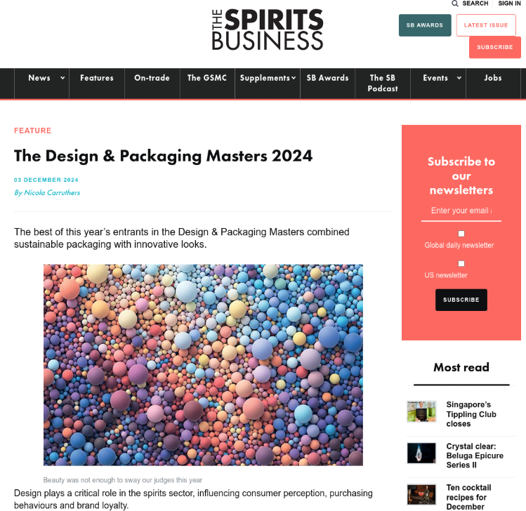 The Design & Packaging Masters 2024 results