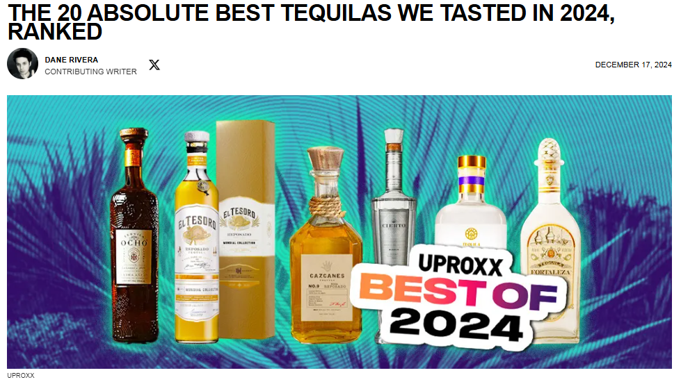 The 20 Absolute Best Tequilas We Tasted In 2024, Ranked