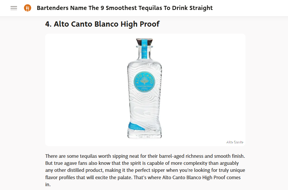 Bartenders Name The 9 Smoothest Tequilas To Drink Straight