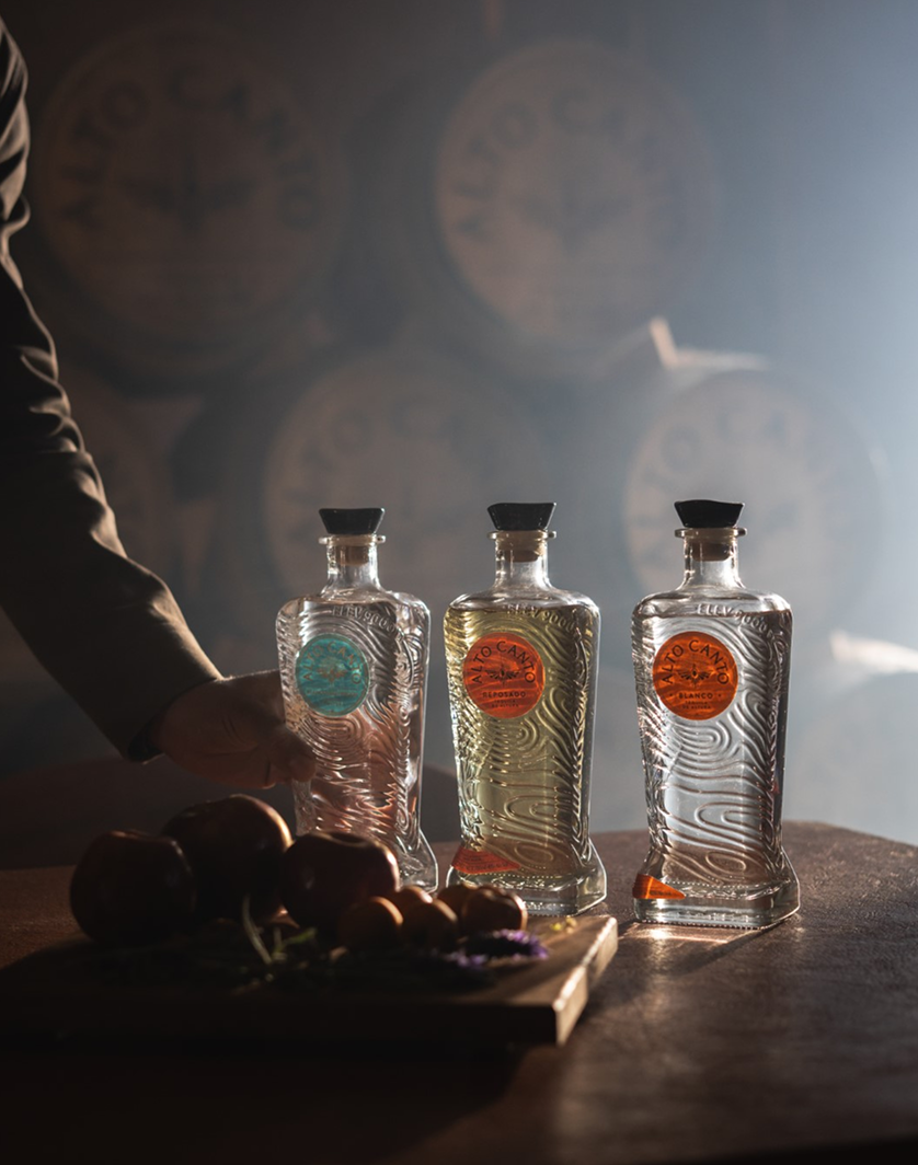 Tequila Alto Canto bottles